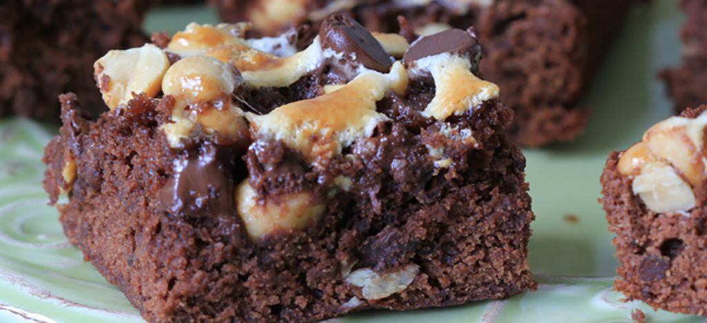 Rocky Road Brownies with Peanuts