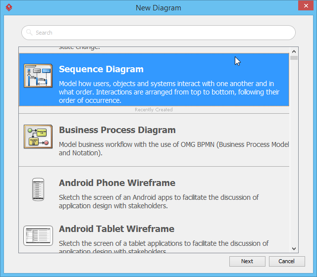 Select sequence diagram