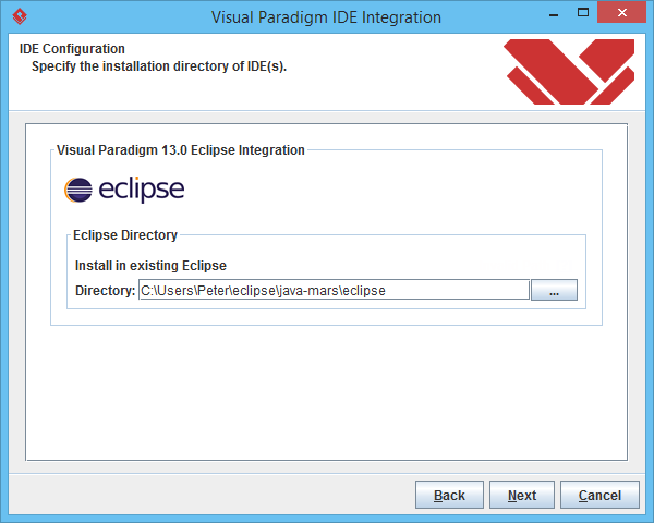 Specify Eclipse path