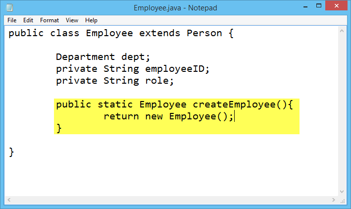 editing java file