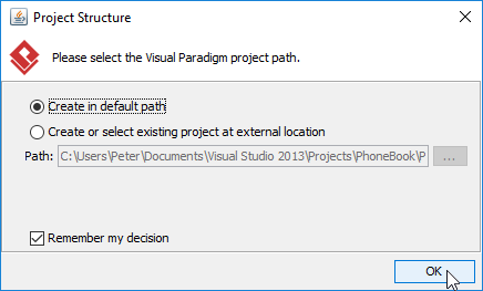 Project Structure window