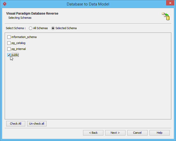 Select schema