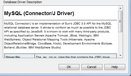 db driver desc