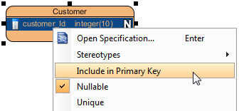 Include column in primary key