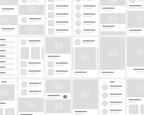 Wireframe symbol library