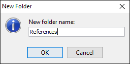 Entering folder name