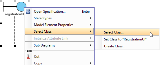 Select class for lifeline