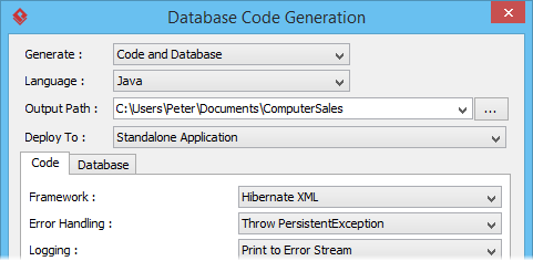 Specifying output path