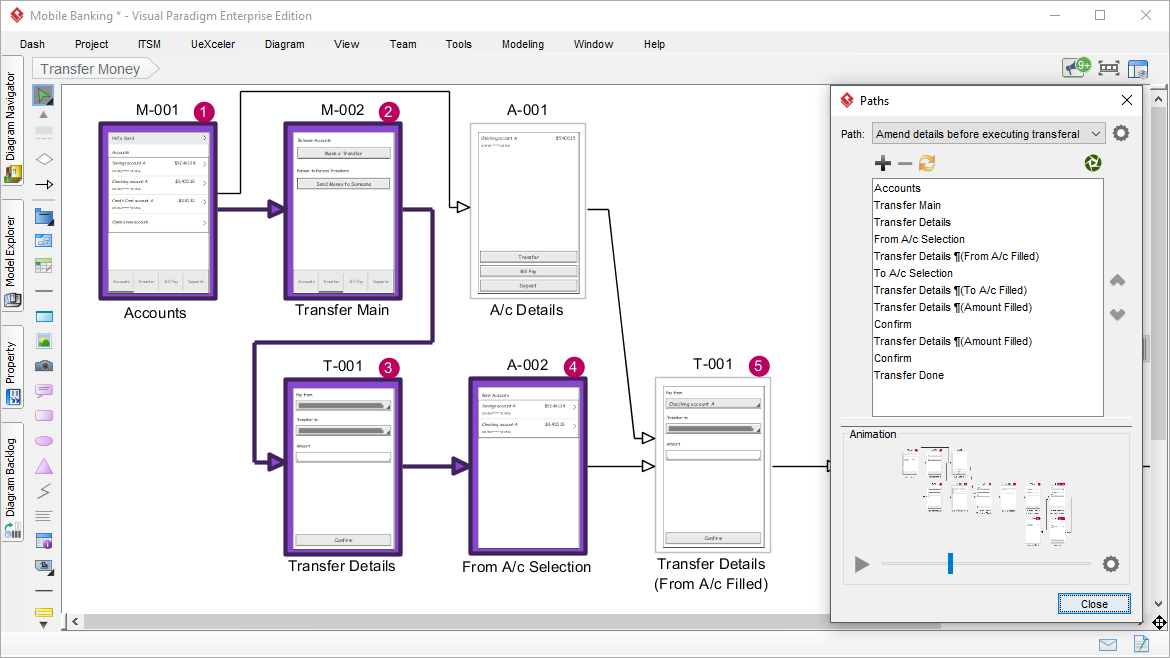 wireflow animation