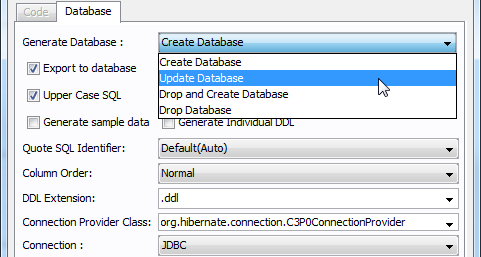 Generate script to update Oracle database schema