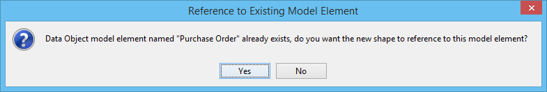 Reference to existing model element