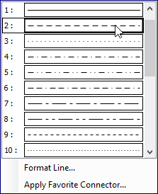 Select dotted line