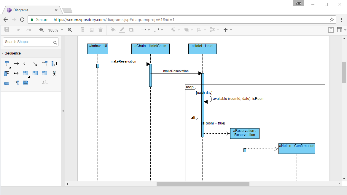 Online Sequence Diagram tool - Draw UML online