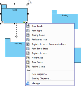 diagram popup