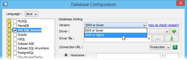 Select MS SQL Server version