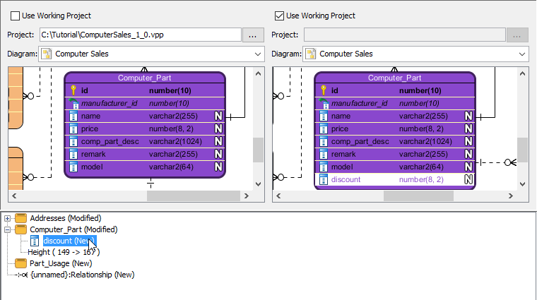 Using Visual Diff