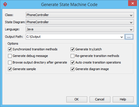 generate state machine code