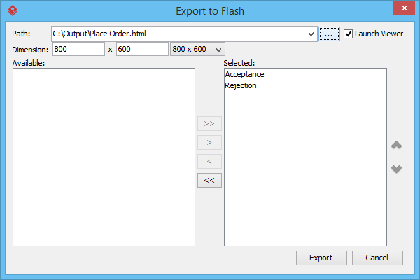 export flash