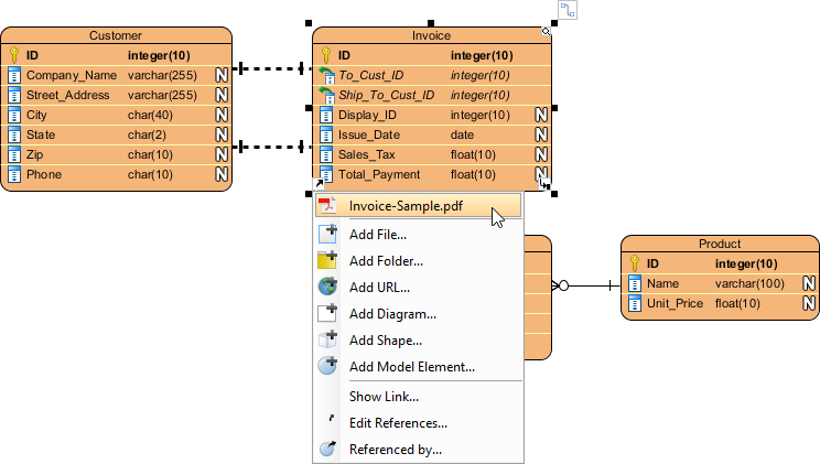 Open referenced file