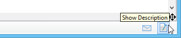 Show Description pane