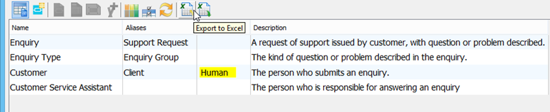 Export to excel