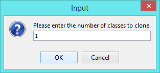 enter no of classes to clone