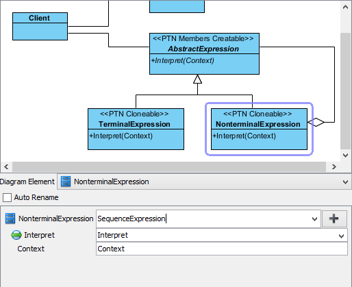 rename nonterminal expression