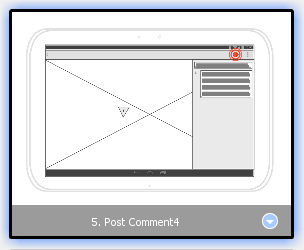 using finger gesture in storyboard