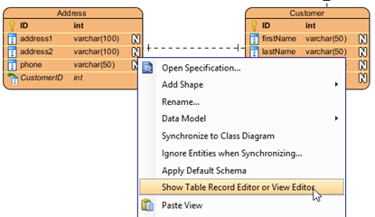 33 open table record editor