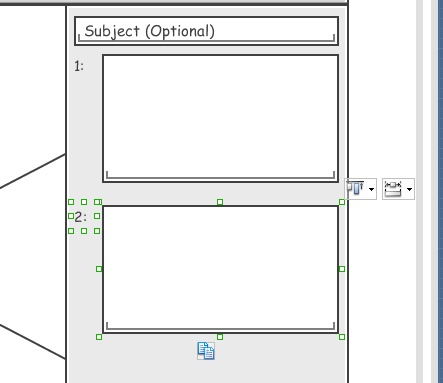 duplicate label and text field