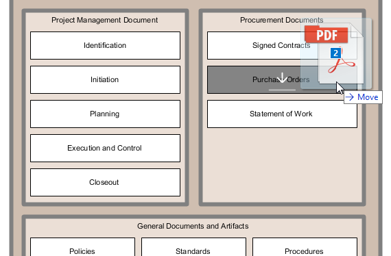 Add file to cabinet