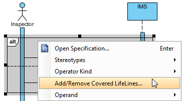 Add/Remove covered lifelines