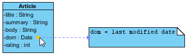 Drag one end of connector to point out a specific position