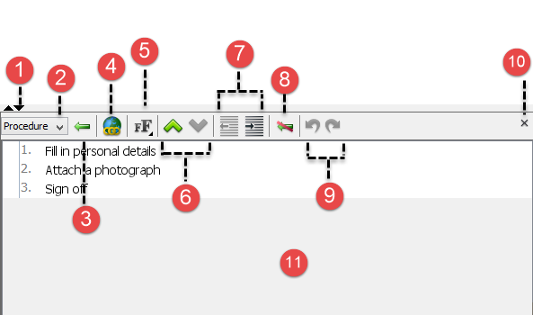 An overview of procedure editor