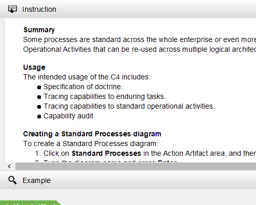 Built-in instructions and examples