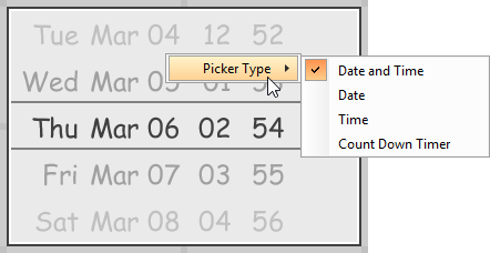 Changing picker type