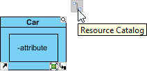 Clicking on Resource Catalog button