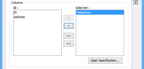 Add columns to the constraint