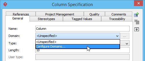 Configure domains