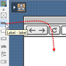 Create a Label with drag-and-drop