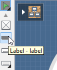 Create a label by selecting it from the diagram toolbar