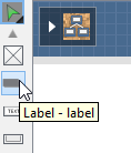 Create a label by selecting it from the diagram toolbar