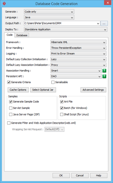 Database Code Generation