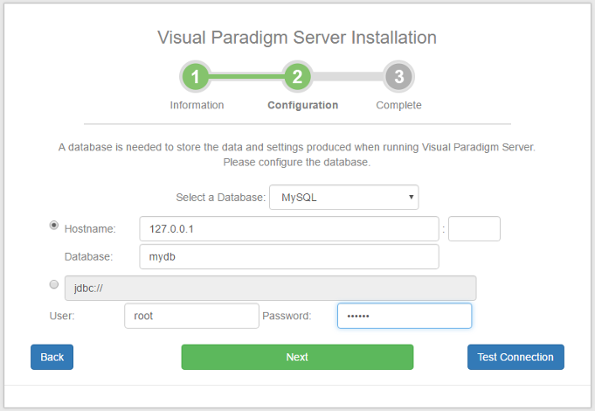 Configuring database