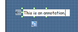 Entering annotation text