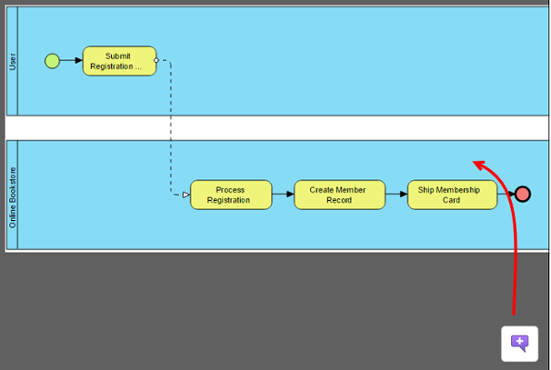 Dragging a mark to diagram