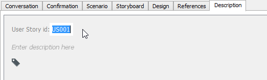 Editing user story's ID