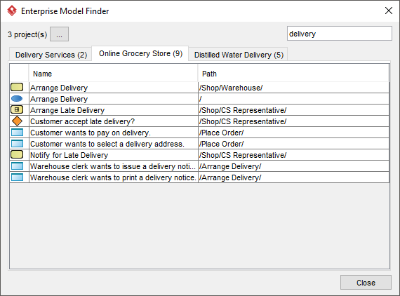 Enterprise Model Finder