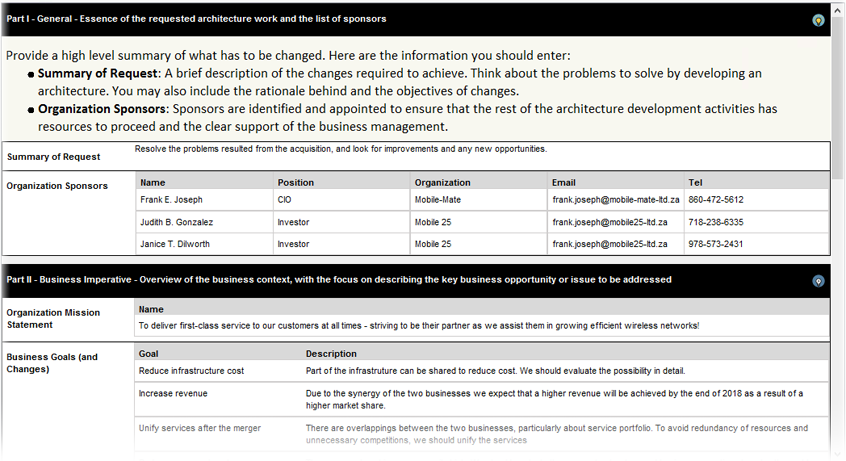 Form Filling and Inline Instruction