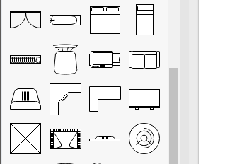 Many floor plan symbols